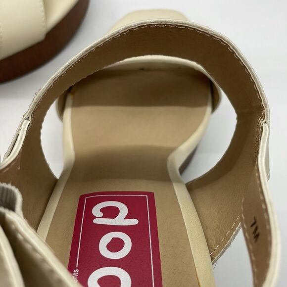 Pop Womens Complete Wedge Sandals Snake Skin Size 7M - Picture 10 of 11